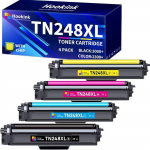 Cartouches de Toner - SPIELSTABIL - TN-248XL - Pack de 4 - Compatible Brother - Haute capacit&eacute;