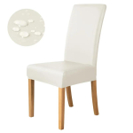 1/4 tk PU-nahast veekindlad s&ouml;&ouml;gitoolikatted Mustustt&otilde;rjuv elastne toolikate Tooli istmekate elutuppa k&ouml;&ouml;ki 4pcs chair covers