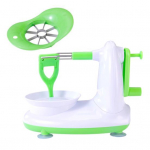 Puuviljakoorija viilutaja roostevabast terasest teraga, iminapaga alus, ergonoomiline k&auml;epide, k&auml;sitsi p&ouml;&ouml;ratav k&ouml;&ouml;givilja-puuviljade koorimismasin, k&ouml;&ouml;gividinad