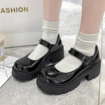 Kingad Lolita Naised Jaapani Stiil Mary Jane Vintage T&uuml;drukud K&otilde;rge Konts Platvorm &Uuml;li&otilde;pilane Tacones Mujer Escarpins Chaussures 43