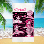 K-POP R&auml;tikud D-Demon-Hunters Mikrokiud Liivavastane Kiiresti Kuivav Vannir&auml;tik Parimad S&uuml;nnip&auml;evakingitused T&uuml;drukutele Naistele Ujumispeoks 50x100cm&1pc