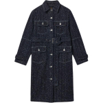 Levis Talvine Soe Seeria Vabaaja Mugav Lihtne &Uuml;he Rinnaga Denim Pikkade Varrukatega Mantel Naiste mantlid 0051H-0000 XS