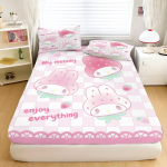 My Melody multikakujuline pinguldatud lina lastele Sanrio pehme elastne kate armas tr&uuml;kiga eritellimusel valmistatud voodipesukate 90x190cmx25cm