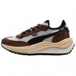 Puma Rider Elite Kangas S&uuml;nteetiline Nahk Talvine Mugav Vastupidav Hingav Madala S&auml;&auml;rega Elustiili Vabaajasussid Unisex toss Pruun Must 403301-01 35.5