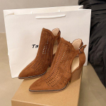 Mood 2025 Uus Retro Terava Ninaga Paksude Kontsadega &Otilde;&otilde;nes Naiste Kingad Suve Saapad 35 vaarika