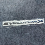 3D ABS Evolution X T&auml;hed Plastikust Autode &Uuml;mberehitus Pagasiruumi Embleem M&auml;rk Auto Stiil Kleebis Decal Lancer EVO jaoks h&otilde;be