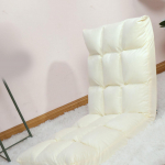 P&otilde;randatool Diivanitool Kokkupandav Reguleeritav P&otilde;randatool Diivanvoodi Beanbag M&auml;ngimiseks Magamiseks L&otilde;&otilde;gastumiseks Lugemiseks Milk White