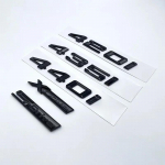 Vana L&auml;ikiv Must Numbrit&auml;hed Pagasiruum 420i 425i 428i 430i 435i 440i Embleem BMW 4. seeriale F32 F33 F36 G22 G23 Auto Kleebis glossy black