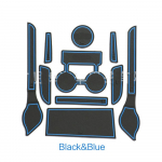 Kummist uksesoonega matt Nissan Micra K13 m&auml;rts 2013~ Padjav&auml;rava panipaiga pesa alusaluse tolmukindel auto sisekleebis sinine