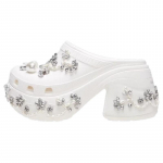SIMONE ROCHA x Crocs Plastikust &Uuml;marotsalised Libisevad Augud Kingad Unisex Valge 38-39 valge