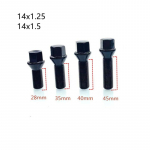 Black Wheel Bolts m14x1.5 14x1.25 28mm/35mm/40mm/45mm Shank Conical Seat Aftermarket ET Extended Lug Studs M14x1.5