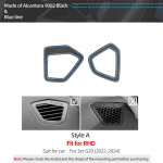 For BMW G20 G42 G28 G23 i3 i4 G26 Made of Alcantara Dashboard Sides Air Vent Outlet Trim Sticker Car Interior Tuning Accessories Red Blue Line