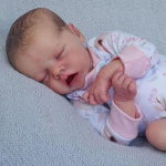 P&auml;riselu 46cm Reborn Beebinukk TWIN A TWIN B Pehme T&auml;isvin&uuml;&uuml;list Keha Vastss&uuml;ndinud T&uuml;drukunukk K&auml;sit&ouml;&ouml;na Joonistatud Juustega Simulatsiooninukud Lastele S&uuml;nnip&auml;evaks J&otilde;ulukingiks Twin A girl