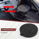 Car Headlight Cap Headlamp Dust Cap Black Plastic Material Easy tallation High Reliability Automotive Repair
