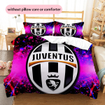 Juventus FC Mustriga Voodipesu Kodu Dekoreerimine S&uuml;nnip&auml;evakingitus (1 * tekikott + 2 * padjap&uuml;&uuml;ri, ilma s&uuml;damikuta) 135x200cm