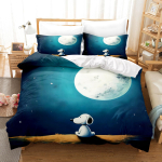 Snoopy Kodu Voodipesu Komplekt Tekikott Tekikotid 3-osaline Komplekt 1 Tekikott Sobib Lastele Ja T&auml;iskasvanutele EU Single(135*200cm)3pcs
