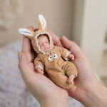 Mini 15cm T&auml;ielikult Silikoonist S&uuml;ndinud Nukk Avatud Silmadega Suletud Silmadega Valikuline Vastss&uuml;ndinu Nukk Veniv Pehme Taass&uuml;ndinud Nukk Lastele Uusaasta Kingitus closed eyes boy doll
