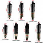 &Otilde;liamortisaator Rattatagumine  125&deg;C150&deg;C165&deg;C185mm 750&deg;C850&deg;C1000 naela Elektrijalgrattale Lumirattale