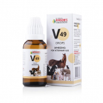 Bakson Veterinary V49 Lemmikloomade Hingamise Toetus Tilgad 30 ml &Otilde;rn Igap&auml;evane Hingamisteede Mugavust Pakkuv Vedelik Koertele Kassidele Ja