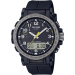 Casio Pro Trek k&auml;ekell [ametlik Jaapani toode] Climber Line raadio teel juhitav p&auml;ikeseenergial t&ouml;&ouml;tav biomassiplastist k&auml;ekell PRW-51Y-1JF meestele, must