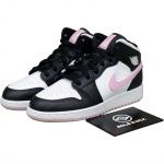 Nike 1 Mid GS Valge Hele Arktiline Roosa 555112-103 38.5