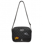 Jordan 3.6L T&auml;hekombinatsiooni Kootud Reguleeritava &Otilde;larihmaga Crossbody Kott Unisex Crossbody Kott Must IQ3203-010 Black