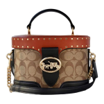 K&auml;ekott Georgie 20 Vintage N&otilde;elakujulise Kaunistuse, V&auml;rviplokkide, Monogrammiga L&otilde;uendi ja Peene Vasikanaha Karbis Kott Naiste &Otilde;lakott Punakaspruun C7231-IMRL7 Basic Set (Bag+Dust Bag) black