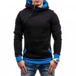 Meeste s&uuml;gistalvised kapuutsid Mood lukuga Disain Paks soe kapuuts pikkade varrukatega Kontrastv&auml;rvi Pullover &Otilde;ueriided M