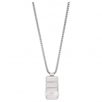 Emporio Armani Logo Graveeritud Disainiga Terasest Kaelakee Meeste kaelakee H&otilde;bedane EGS3078040_NLP F,Silver