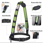 K&otilde;rgm&auml;estiku Taktikaline Tulekustutus Walkie-Talkie V&ouml;&ouml;kotiga Multifunktsionaalse &Otilde;larihmaga Shoulder Strap + Waistband + E-buckle Hanging Bag
