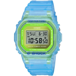 Casio G-Squad G-Shock V&auml;ike ruudukujuline Suvine j&auml;&auml;tisv&auml;rvi v&auml;rvitoon Kvartsliikumine Vaikerihm Meeste kellad Hall DW-5600LS-2PR Turquoise Watch Case green