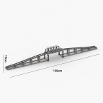 &Uuml;hildub LEGO rongir&ouml;&ouml;baste kombinatsioonistseeniga MOC ehitusklotsid DIY ristr&ouml;&ouml;pad raudteesilla klotsid m&auml;nguasjad rongivagun