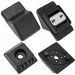 4 tk Mercedes-Benz W124 A124 C124 Auto pakiruumi katte kinnitusklapp l&ouml;&ouml;gipadi puhver Tagaosa poritiiva stopper 1247580044 1247580144 must