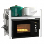 Mikrolaineahju riiul 6 konksuga Pikendatav mikrolaineahju riiul Kuumakindel 110 naela kandev&otilde;ime Reguleeritav k&ouml;&ouml;gilaua riiul