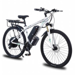 AKEZ 1000W alumiiniumisulamist elektrijalgratas, 21-k&auml;iguline t&auml;iskasvanute elektrijalgratas, 29-tolline 48V13AH liitiumaku, unisex, maastikuratas. 1000W(250 label)-48V 13AH valge