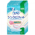 Sofy Synchro Fit x 12-osaline 5-pakk (Unicharm Sofy)