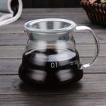 Leeseph kohvikarahvin, 350/600 ml l&auml;bipaistvast klaasist kohvikeetja kaanega jagamiskann, kalla &uuml;le espressomasina tarvikud