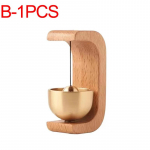 Juhtmevaba uksekell T&auml;ispuidust uksekell Magnetilised messingist tuulekellad Juhtmevaba helinaga uksekell Sissep&auml;&auml;suukse kell Ripats Kodu dekoratsioon