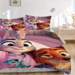 3 tk Nick & Judy ja Lemmikloomad Tekikott Komplekt Pehme ja Mugav Magamistoa, K&uuml;lalistetoa ja &Uuml;hiselamu Sisustus Voodipesu Komplekt S074 135x200cm