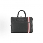 Bally Triibuline Lukuga Taskuga Nahast Portfell Meeste Kotid Must 6218262 Basic Set (Bag+Dust Bag)