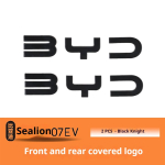 BYD Sealion 7 EV Auto Must Esipaneeli Embleem Must S&otilde;dalane Tagumine M&auml;rk Modifikatsioon Katte Stiilid Saba Logo Mustaks V&auml;rvimine Auto Embleem gray