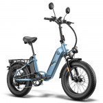 Elektriline jalgratas Fafrees FF20 Polar 500W mootor 20 rehv T&auml;iskasvanute elektriline jalgratas Tippkiirus 45 km/h 48V 24AH Kahekordsed ketaspidurid Maksimaalne koormus 150 kg Mechanical Brake sinine
