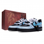 Nike Air Force 1 Guanzaizi Kulumiskindel Kulumiskindel Madalad Treeningskorvpallijalatsid Unisex Sinine Must CW2288-001(Team1856-) 40