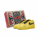 Nike Air Force 1 libisemiskindlad kulumiskindlad madalad rulaketsid Meeste Kollane Must CW2288-111(Team575-) 42