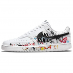 Nike Court Vision 1 Piiritu m&auml;ss Kulumiskindlad madalad rulaketsid Meeste Must Valge DH2987-101(team488-) 39