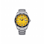 CITIZEN 100m veekindel Kvarts Terasrihm meeste k&auml;ekell kollane sihverplaat AW1760-81Z kollane
