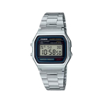 Casio Kohandatud kell muudetud seeria spordiveekindel retro trendikas klassikaline v&auml;ike h&otilde;bedane kell Kvarts sama stiiliga meestele A158WA-1 must