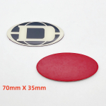4 tk K&otilde;rgekvaliteediline embleemikleebis Alumiiniumist k&otilde;larikleebised Autokujundusm&auml;rgid Kaunistus Autotarvikud 70mm X 35mm&4pcs Dynacord
