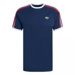 Adidas Originals 3-triibuline T-s&auml;rk Night Indigo/Better Scarlet/White Meeste Topid Sinine Night-Indigo Better-Scarlet KC8636 XS