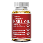 Antarktika krilli&otilde;li toidulisand, Omega-3, fosfolipiidide, astaksantiiniga 120 Capsules brown